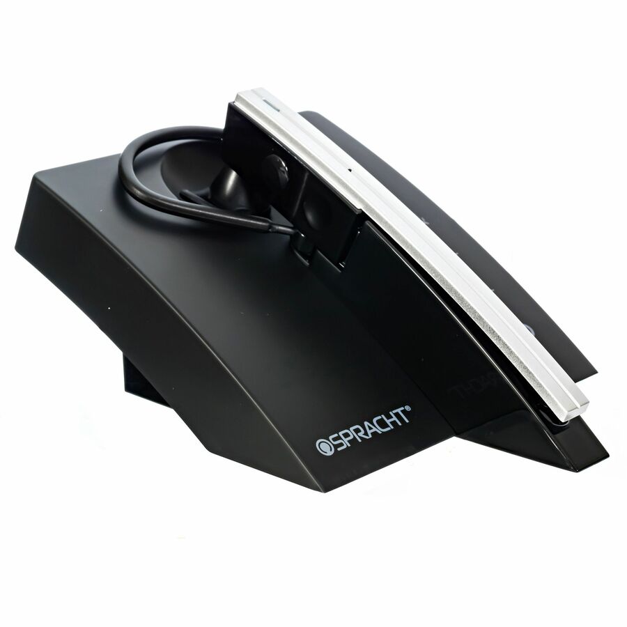 Spracht ZUM Over-the-Ear Bluetooth Headset & Base - Mono - Wireless - Bluetooth - Over-the-ear - Matte Black