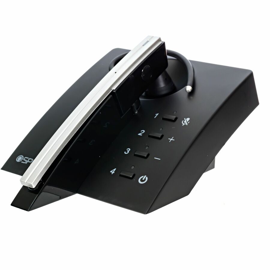 Spracht ZUM Over-the-Ear Bluetooth Headset & Base - Mono - Wireless - Bluetooth - Over-the-ear - Matte Black