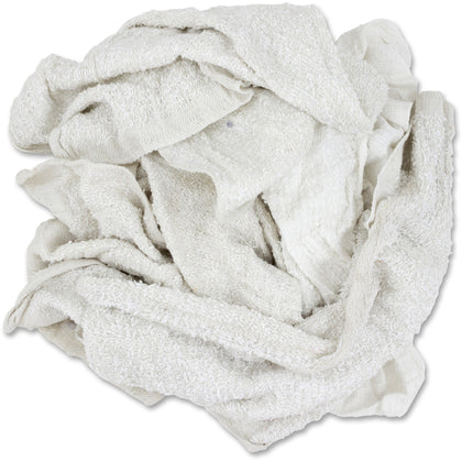 TASKBrand Economy Terry Rags 25 lb. Carton - Kitchen Janitorial General Purpose - Sponges Cleaning Pads & Wipers