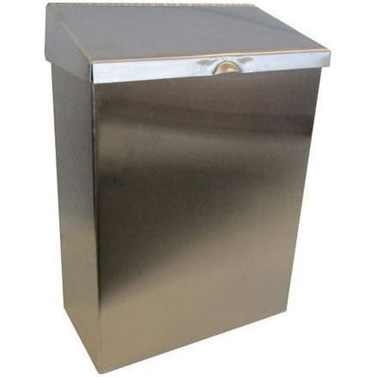 Hospeco Menstrual Care Waste Receptacle: Stainless Steel - 11’’x8’’x4’’ - Sanitary Receptacle Dispenser