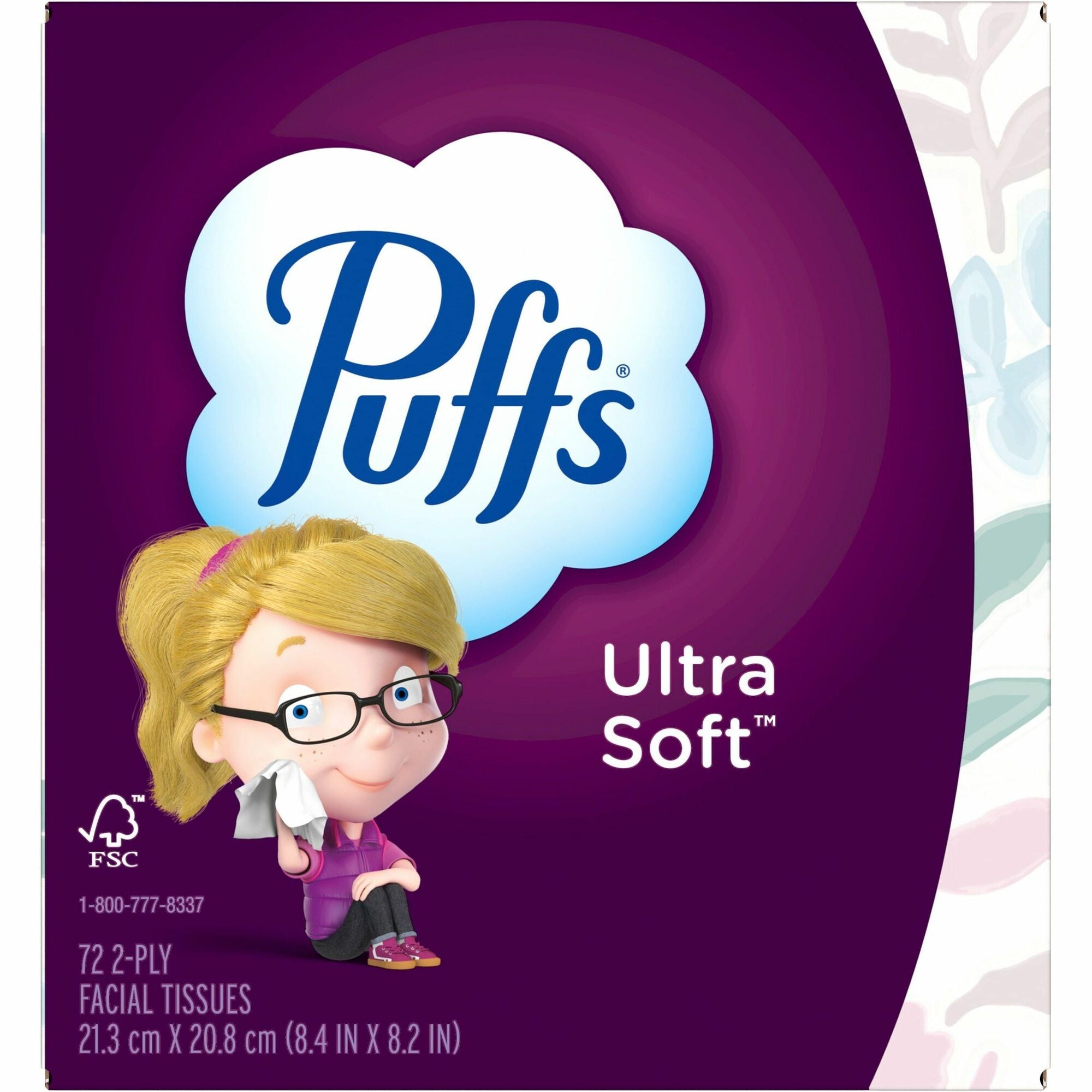 Puffs Ultra Soft Facial Tissue - Purple/ - 72 / Box