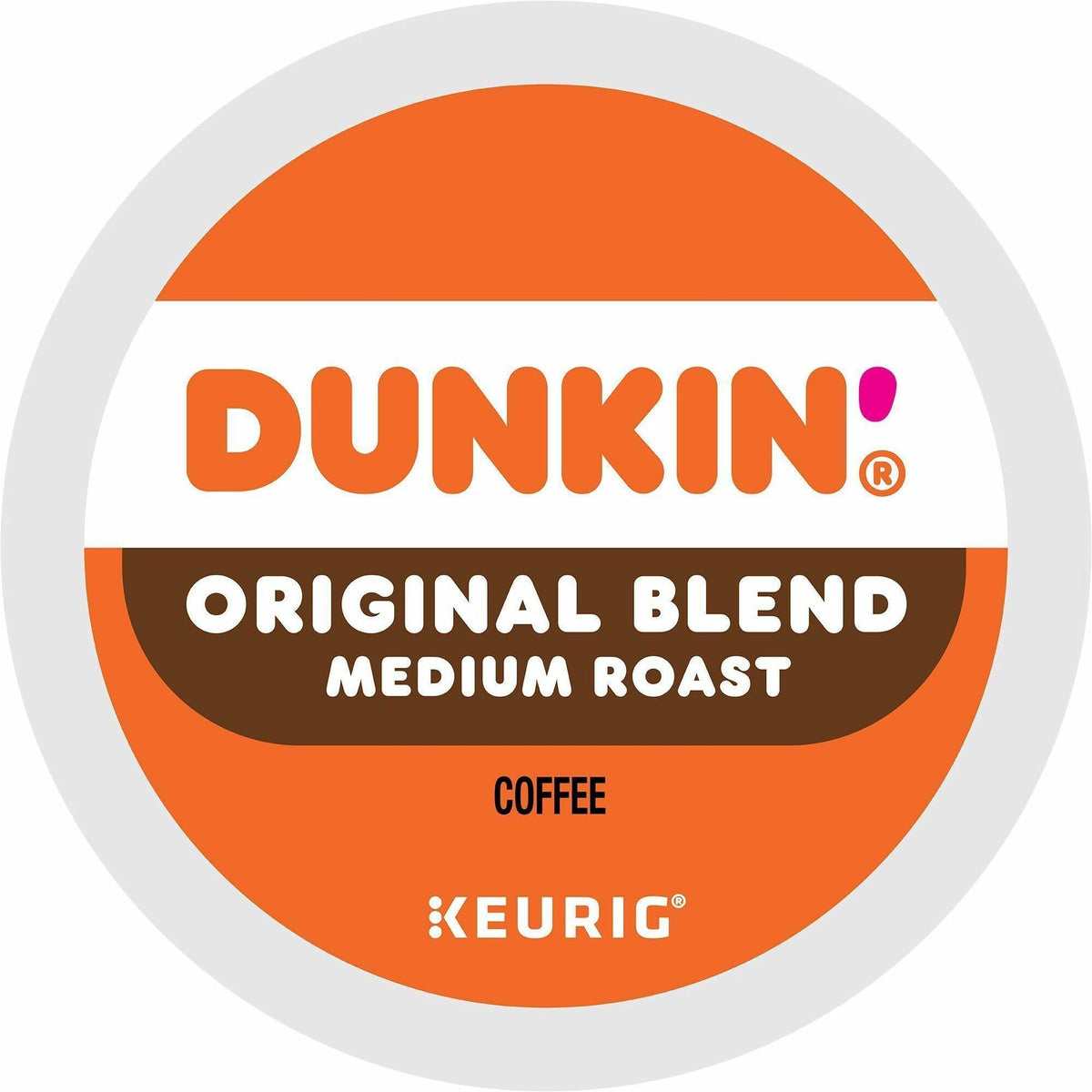 Dunkin'® K-Cup Original Blend Coffee - Compatible with Keurig Brewer - Medium - K-Cup - Original - Kosher - 22 / Box