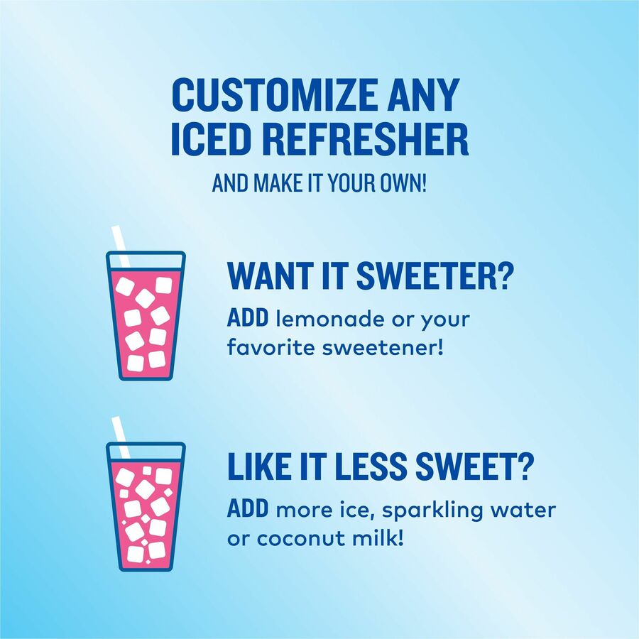 The Original Donut Shop® Iced Refreshers - Strawberry Acai - 20 / Box