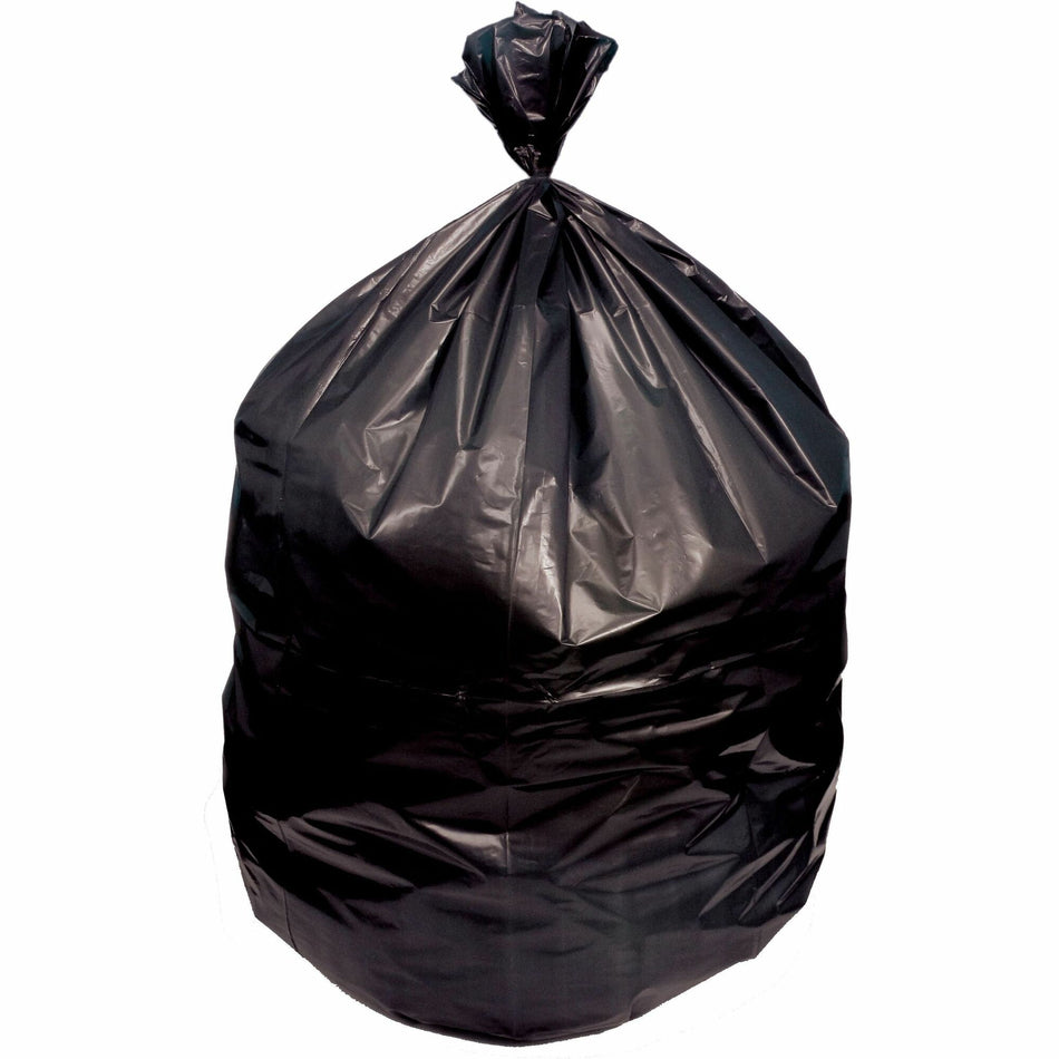 Heritage Eco Blend Max Can Liners - 32 gal Capacity - 34" Width x 44" Depth x 1.50 mil (38 Micron) Thickness - Low Density - Black - Linear Low-Density Polyethylene (LLDPE), Resin - Can - Recycled - 100 / Carton