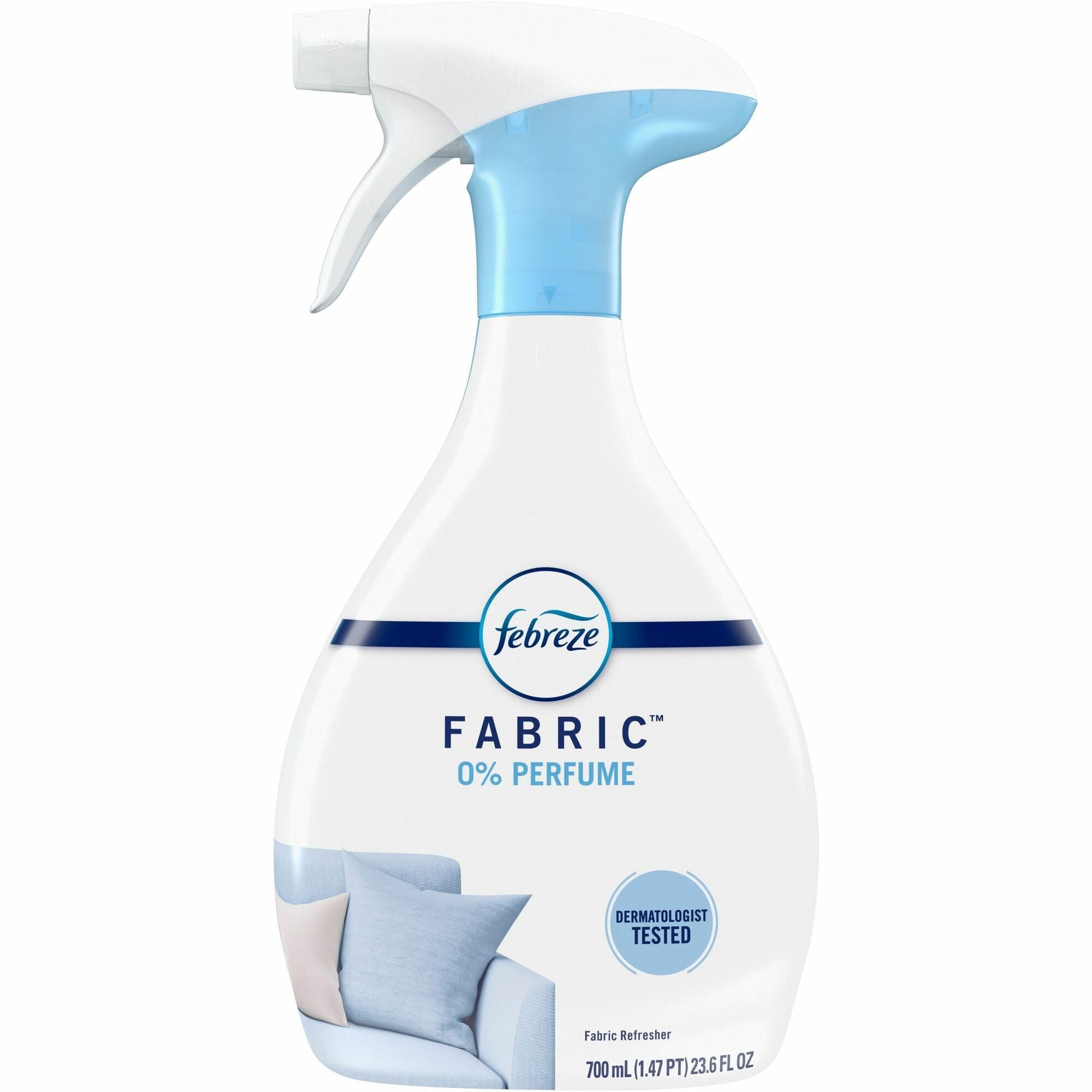 Febreze Fabric Refresher - For Household, Fabric, Home, Clothing, Upholstery, Carpet, Window - Spray - 23.6 fl oz (0.7 quart) - Scent-free, Unscented, Dye-free, Phthalate-free, Formaldehyde-free, Non-flammable - White - 4 / Carton