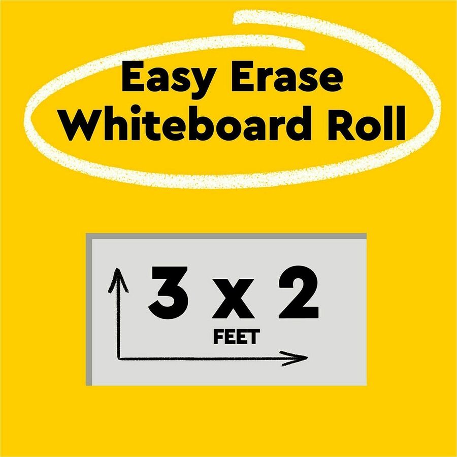 Post-it&reg; Easy Erase Whiteboard Roll, 3'x2' - Alternate-Image1