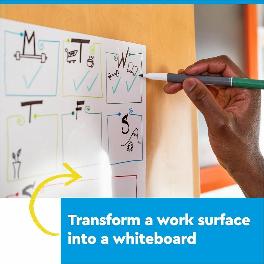 Post-it&reg; Easy Erase Whiteboard Roll, 3'x2' - Alternate-Image6