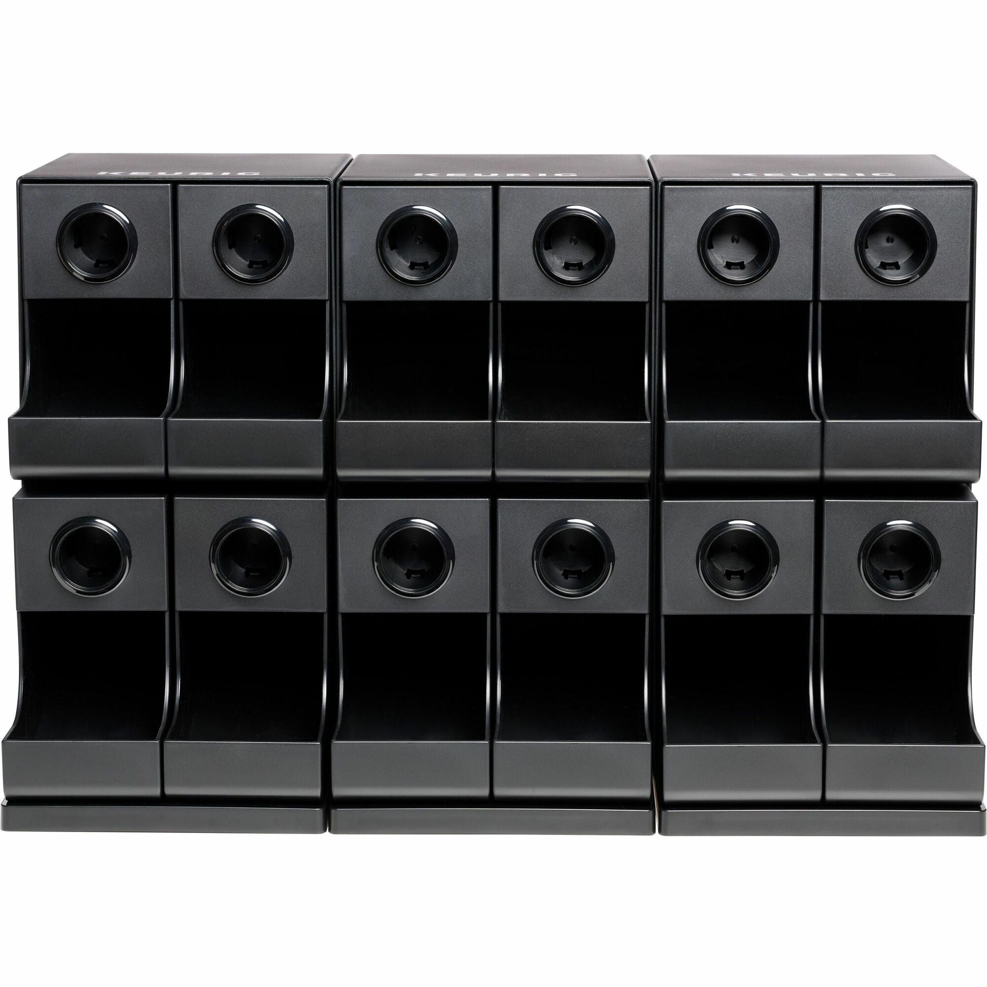 Keurig K-Cup Modular Merchandiser: 4 Pod Holder - Black Plastic - Breakroom Organizers