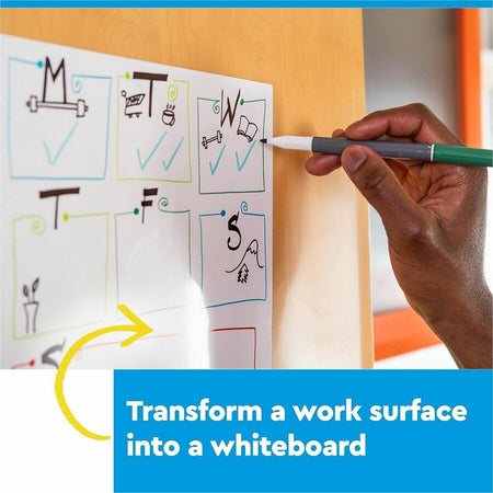 Post-it&reg; Easy Erase Whiteboard Roll, 6'x4' - Alternate-Image6