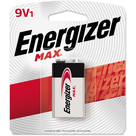 Energizer MAX Alkaline 9 Volt Batteries - For Multipurpose - 9V - 595 mAh - 9 V DC - 1 / Pack