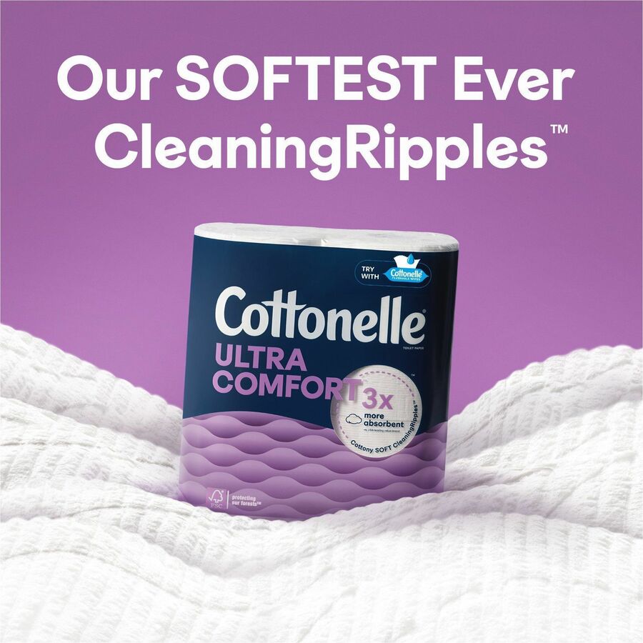 Kimberly-Clark Professional Ultra Comfort Toilet Paper - 2 Ply - White - Paper, Fiber - 24 / Pack