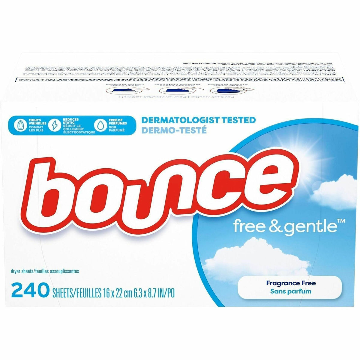 Bounce Free & Gentle Dryer Sheets - 2000
