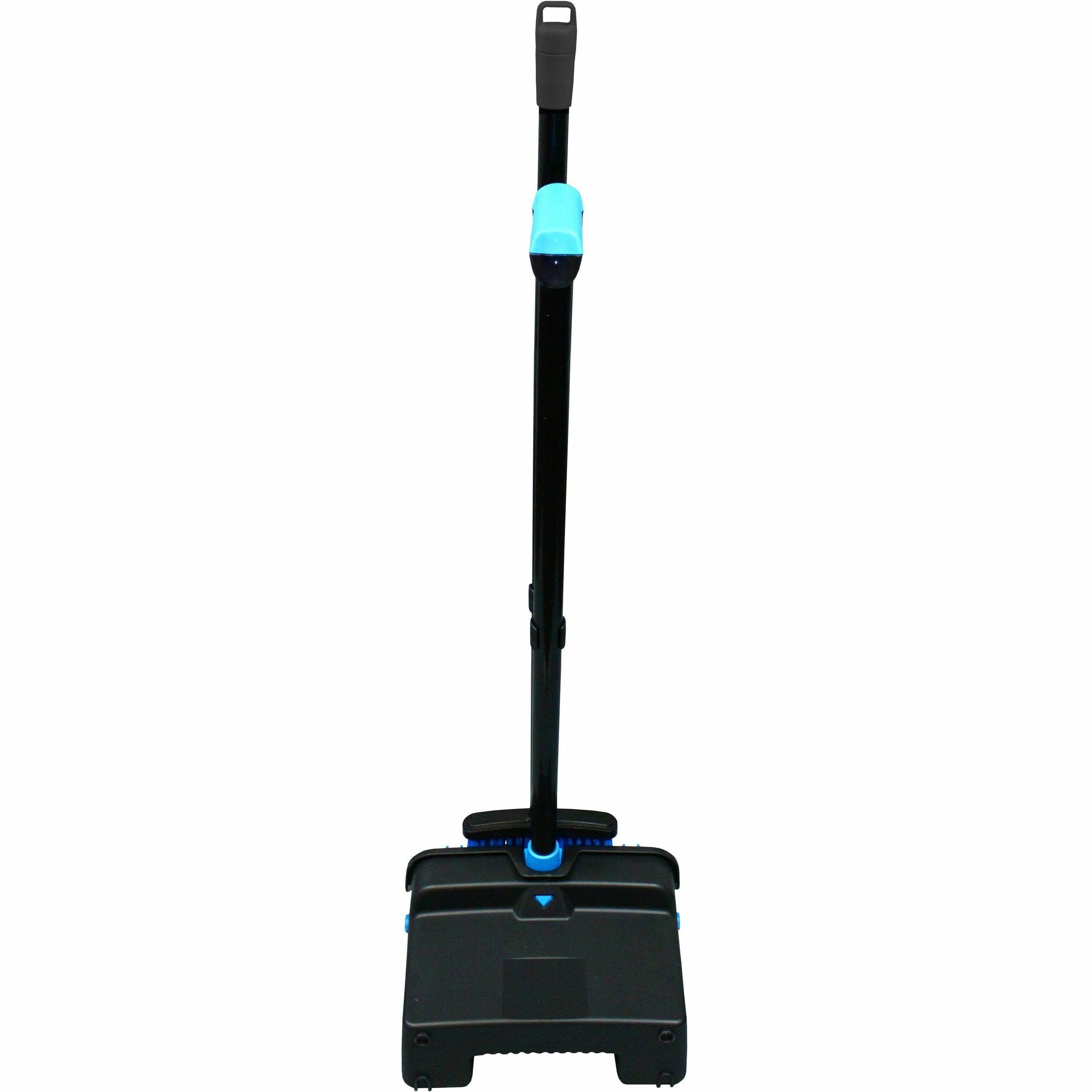 Genuine Joe Lobby Dust Pan Combo Kit - Blue, Black - 1 Each