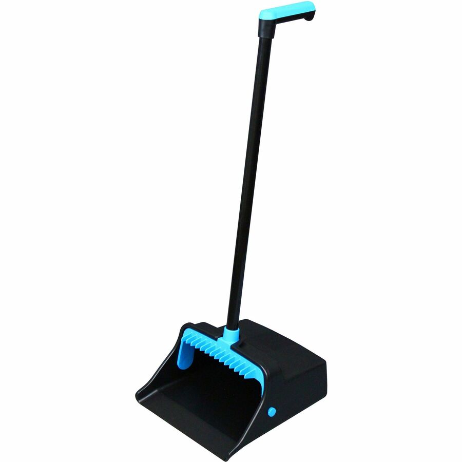 Genuine Joe Lobby Dust Pan Combo Kit - Blue, Black - 1 Each