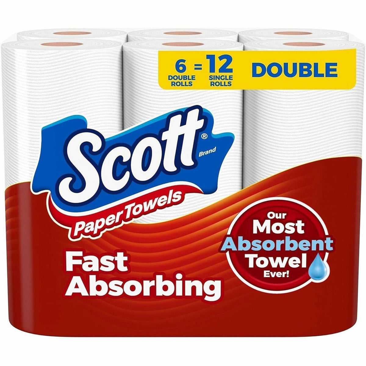 Scott Choose-A-Sheet Paper Towels - 150 Sheets/Roll - White - Paper, Fiber - 6 Rolls Per PackPack - 24 / Carton