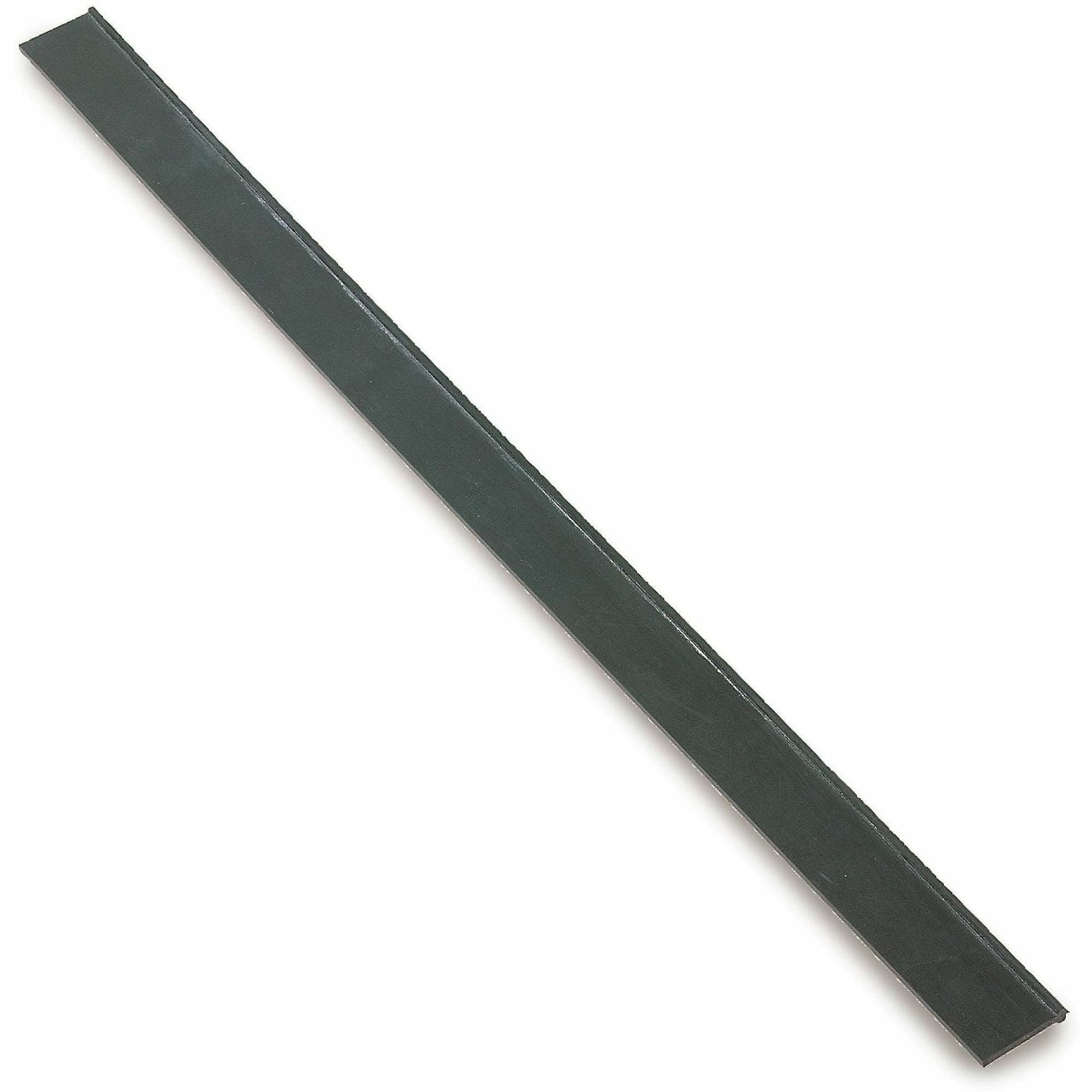 Ettore 20" Master Rubber Squeegee Blades - Rubber Blade - Easy to Clean, Streak-free - Black - 144 / Carton