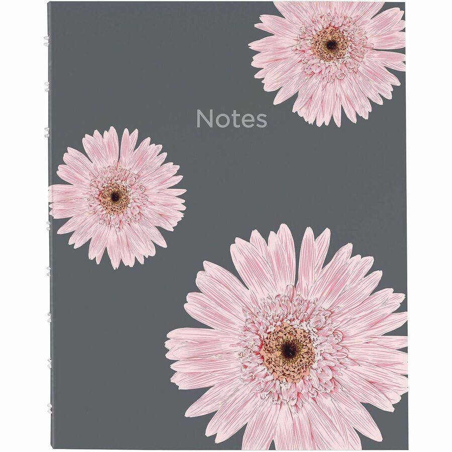 Blueline NotePro Pink Daisy Notebook - Front