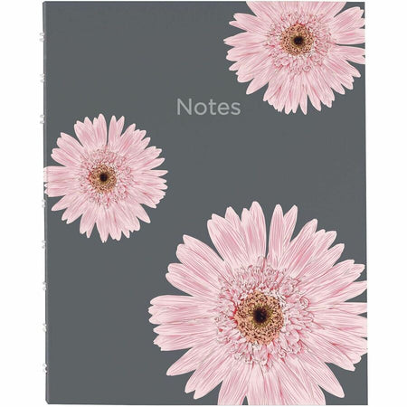 Blueline NotePro Pink Daisy Notebook - Front