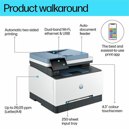 HP LaserJet Pro 3301fdw Wireless Laser Multifunction Printer - Color - Alternate-Image14
