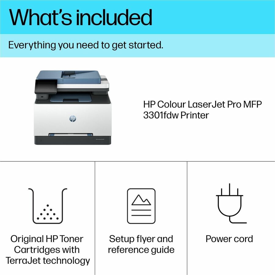 HP LaserJet Pro 3301fdw Wireless Laser Multifunction Printer - Color - Alternate-Image8