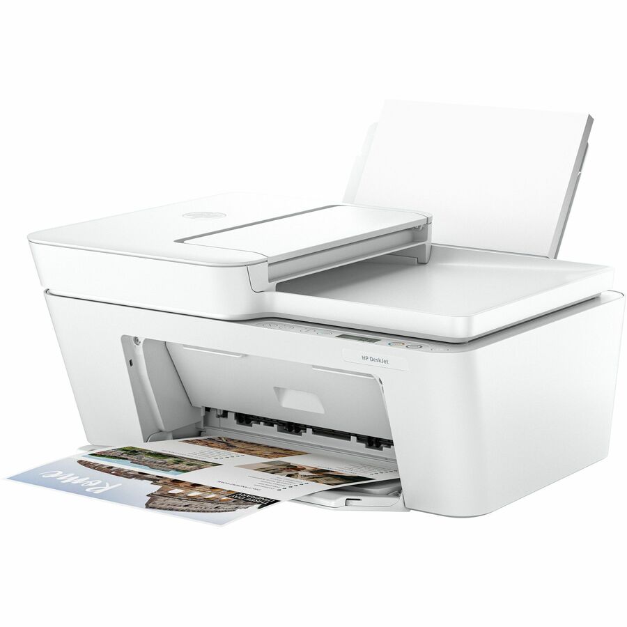 HP Deskjet 4255e Wireless Inkjet Multifunction Printer - Color - White - Left