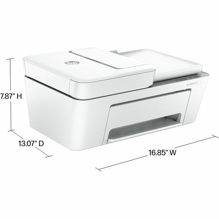 HP Deskjet 4255e Wireless Inkjet Multifunction Printer - Color - White - Alternate-Image4