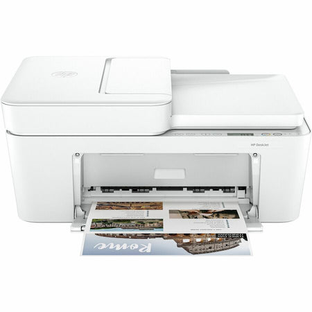 HP Deskjet 4255e Wireless Inkjet Multifunction Printer - Color - White - Front