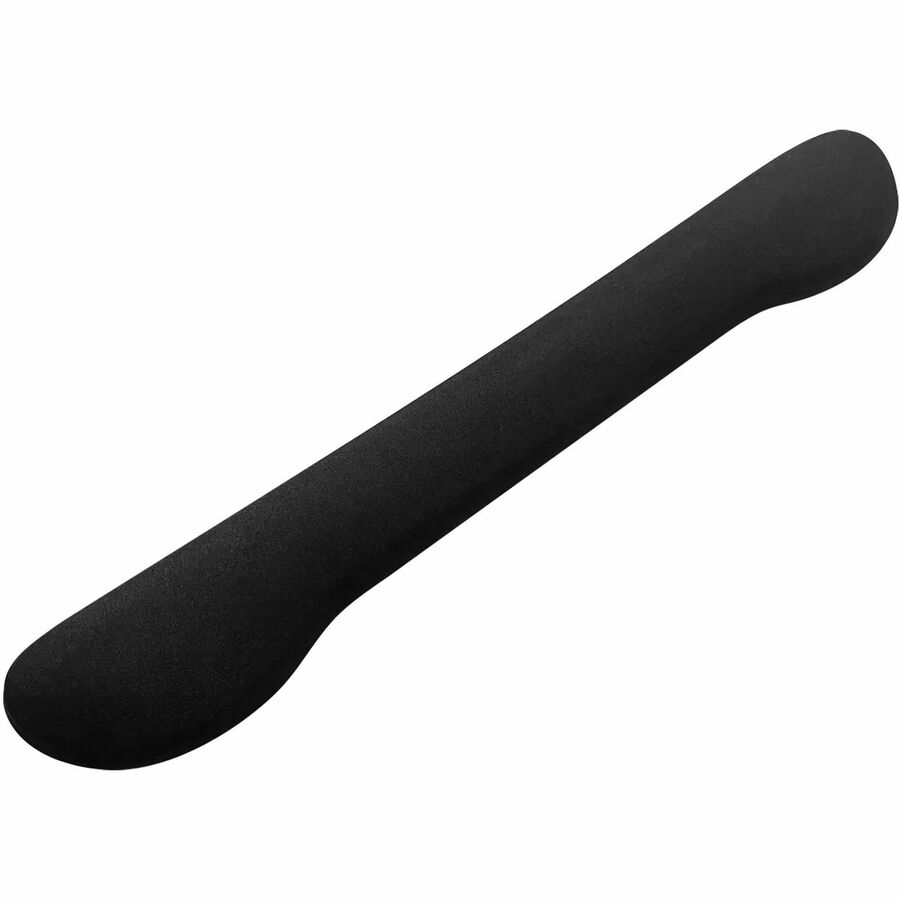 Compucessory Fabric-covered Gel Wrist Rest - 0.80" Height x 18.50" Width x 2.80" Depth - Black - Polyurethane Gel - Anti-slip - 1 Each