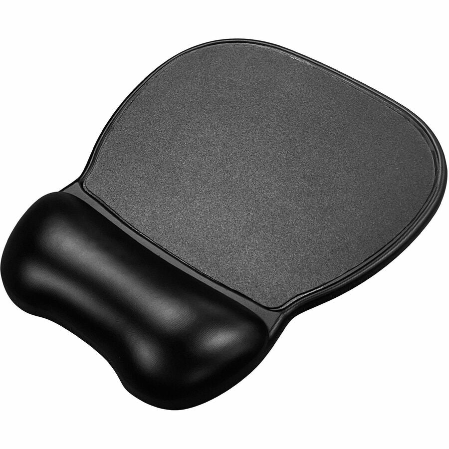 Compucessory Soft Skin Gel Wrist Rest & Mouse Pad - 1" Height x 8.50" Width x 9.50" Depth - Black - Gel - Anti-slip - Mouse - 1 Each