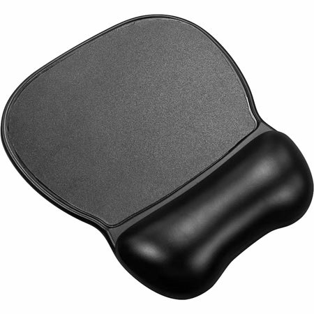 Compucessory Soft Skin Gel Wrist Rest & Mouse Pad - 1" Height x 8.50" Width x 9.50" Depth - Black - Gel - Anti-slip - Mouse - 1 Each