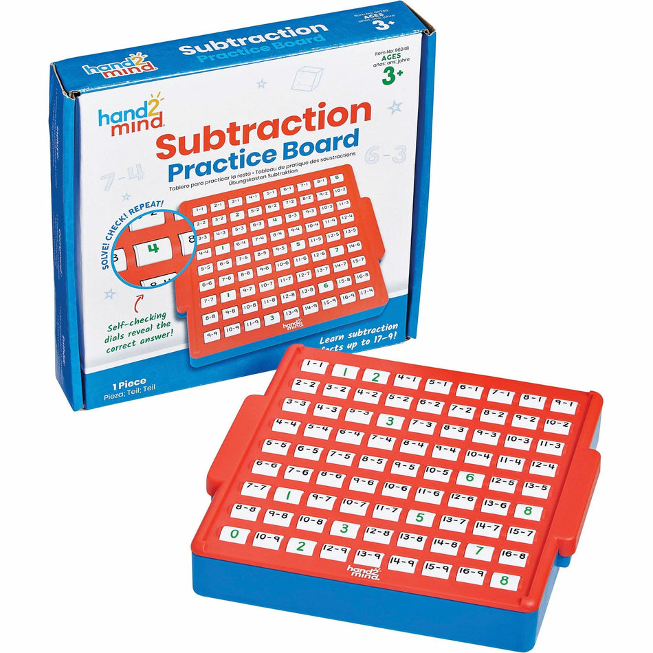 Learning Resources Subtraction Skills Practice Board - Skill Learning: Interactive Learning, Subtraction - 1 Each