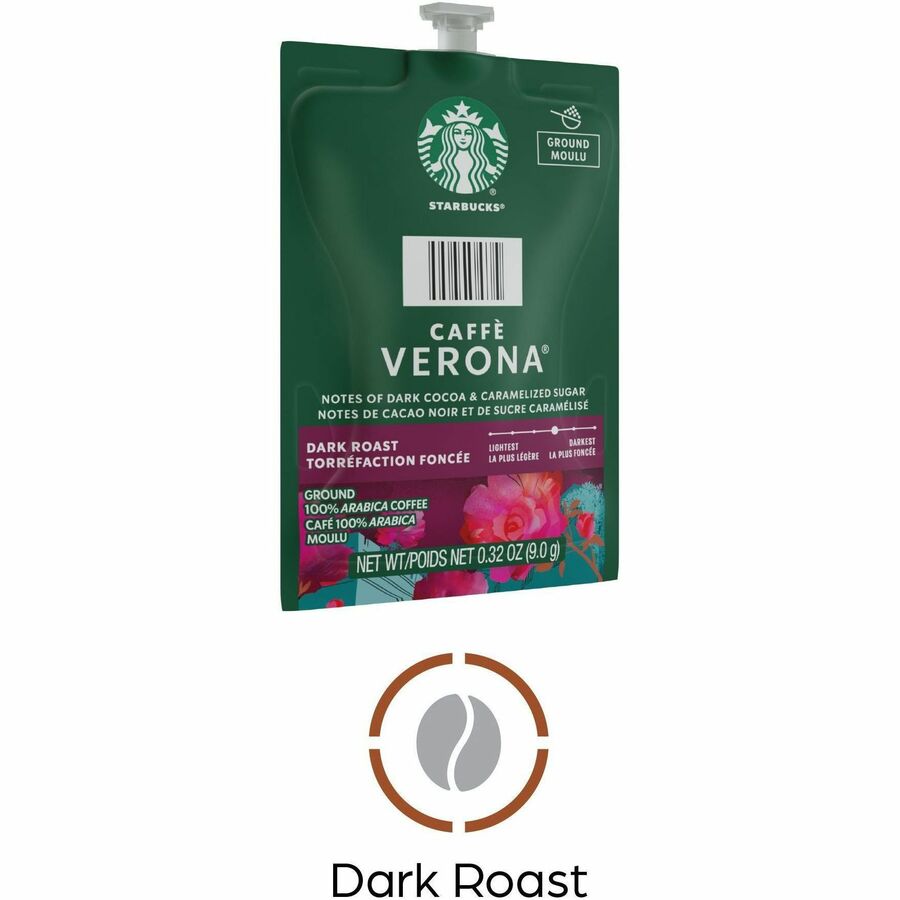 Flavia Freshpack, Ground Caffe Verona Coffee - Compatible with Flavia - American - Dark - Freshpack, Ground - Caffe Verona, Classic - 76 / Case