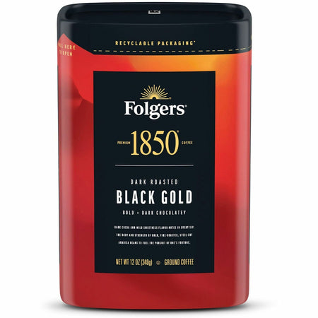 Folgers® Ground Black Gold Dark Roast Ground Coffee - Black Coffee - Dark - Ground - Black Gold - 1 Each