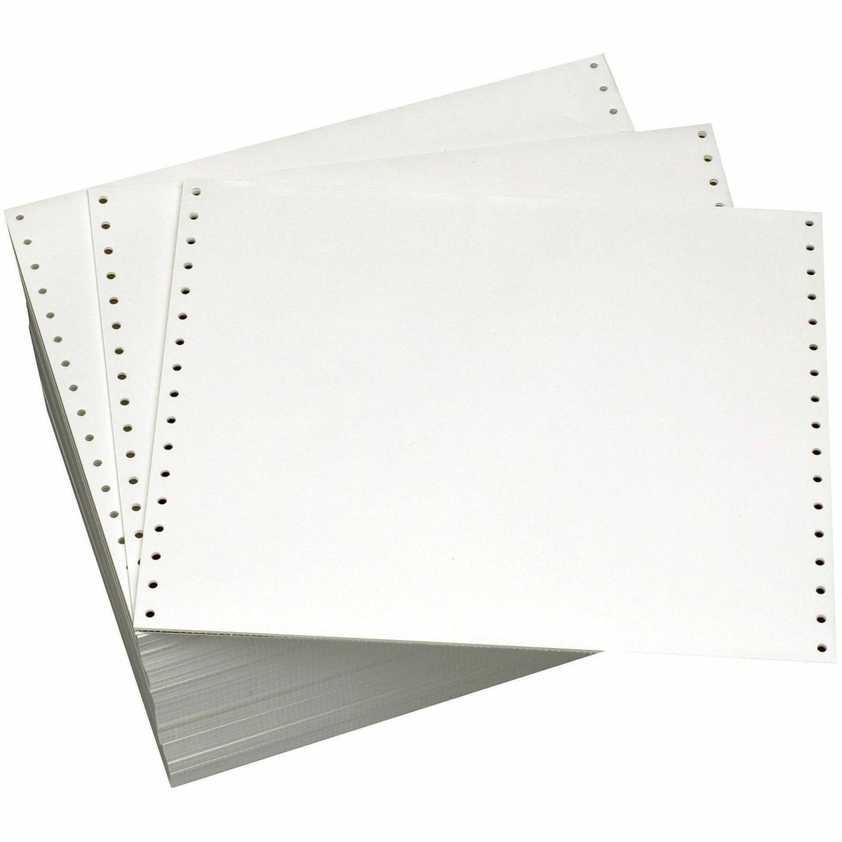 Domtar Continuous Forms - 92 Brightness - 11" x 14 7/8" - 20 lb Basis Weight - Green Bar, Chlorine-free, Acid-free, Archival-safe, Unperforated, Break-free, Single Ply - White, Green - 2700 Sheets - 2700 / Carton