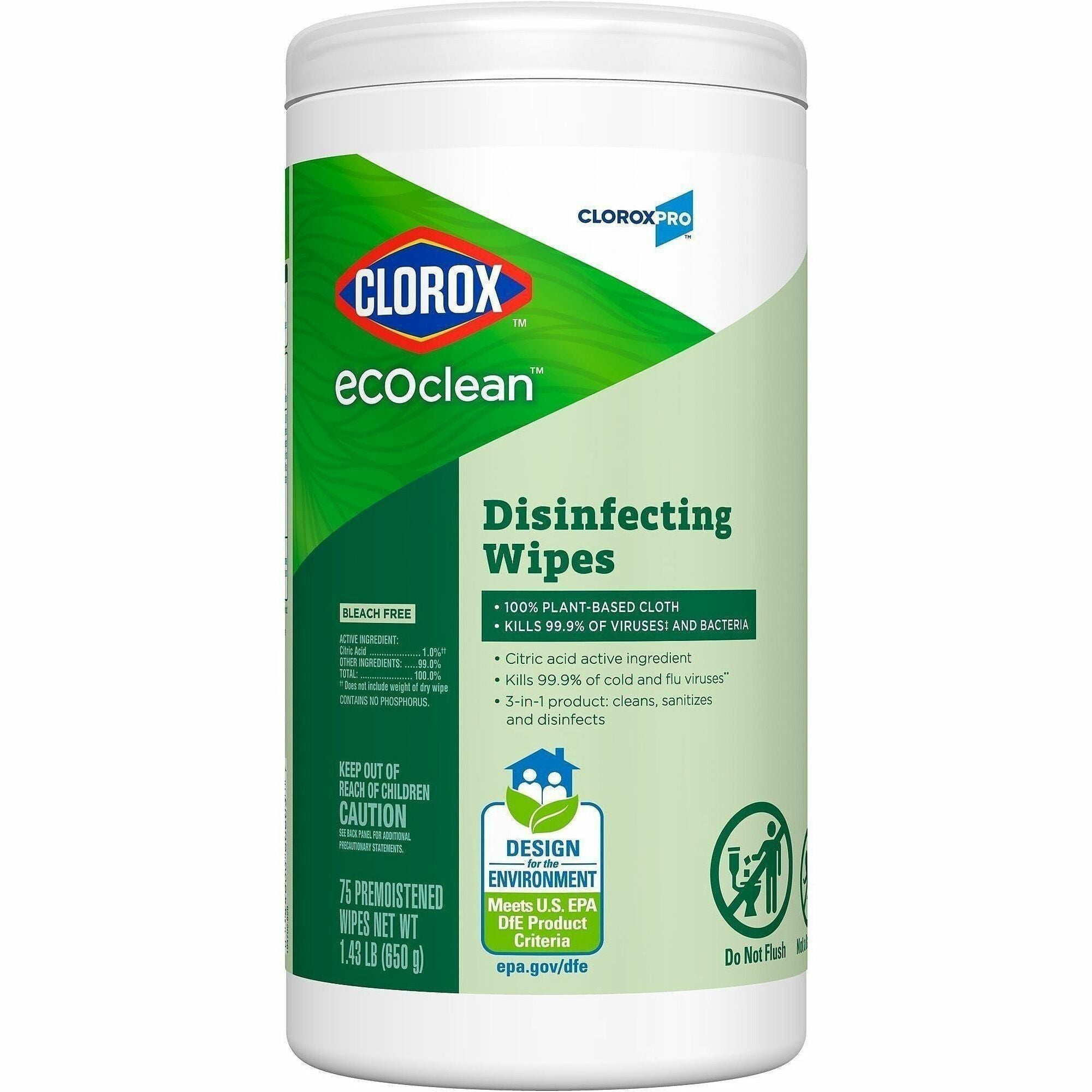 CloroxPro™ EcoClean Disinfecting Wipes - 2000