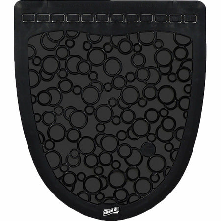Genuine Joe Deodorizing Urinal Mats - Urinal, Restroom - 18.75" Width x 20.380" Depth - Black - 6 / Carton