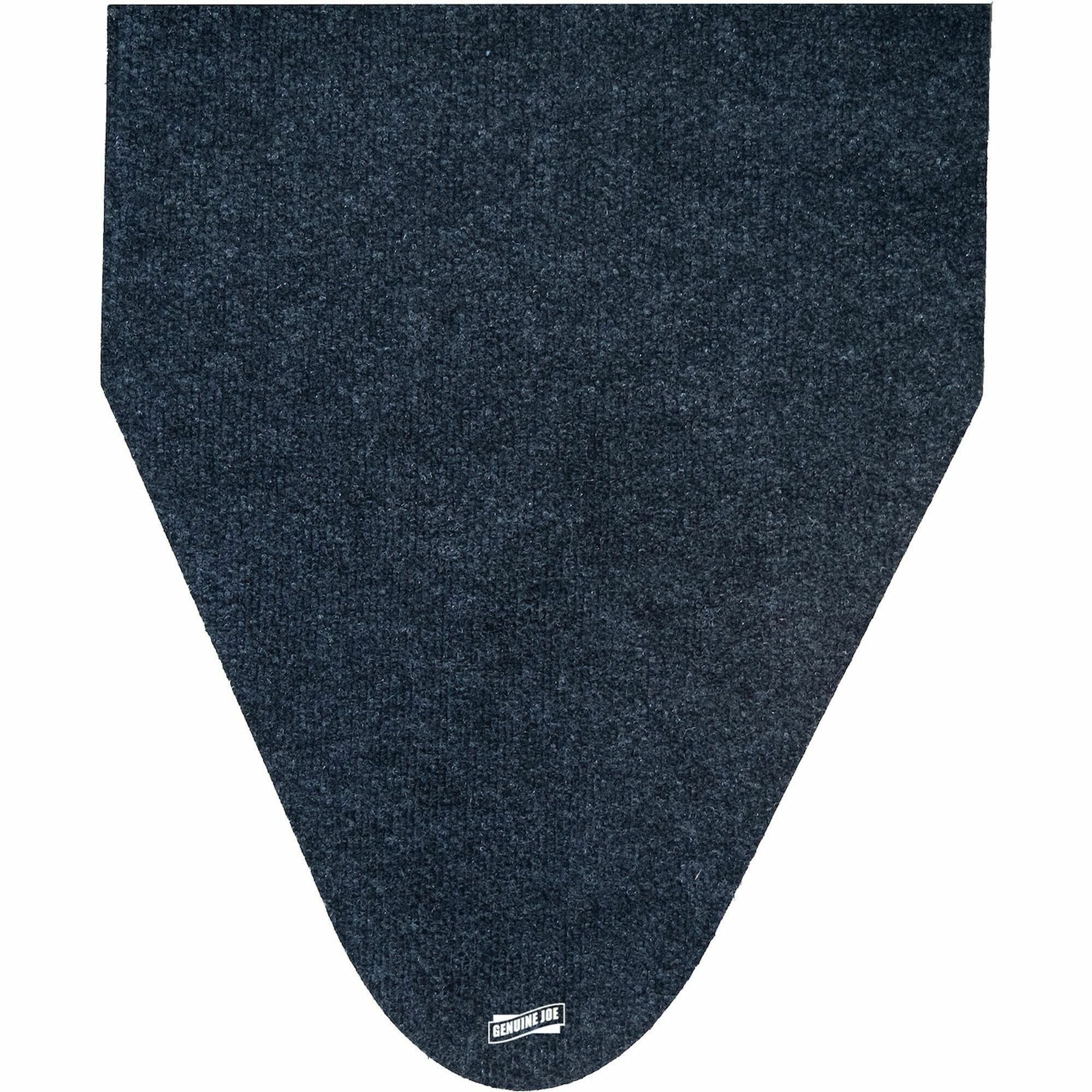 Genuine Joe Carpet Mat - Restroom, Floor, Urinal - 16.75" Width x 20.500" Depth - Black - 6 / Carton