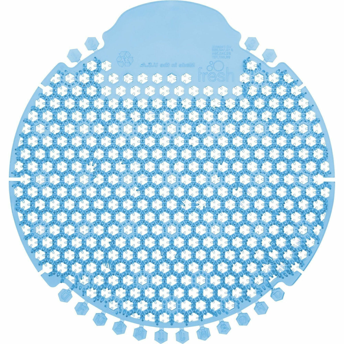 Fresh Products Wave 360 Urinal Screens - Lasts upto 60 Days - Splash Reducer, Odor Control - 5 / Box - Blue