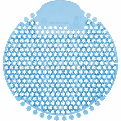 Fresh Products Wave 360 Urinal Screens - Lasts upto 60 Days - Splash Reducer, Odor Control - 5 / Box - Blue