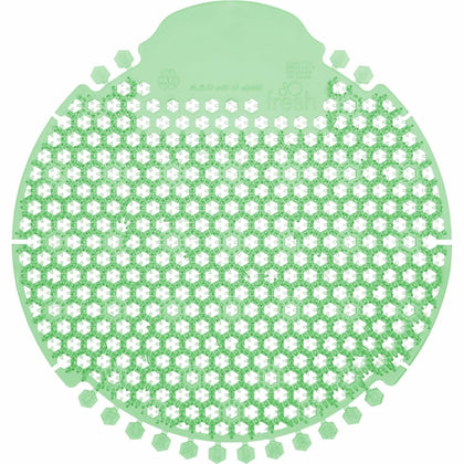 Fresh Products Wave 360 Urinal Screens - Lasts upto 60 Days - Splash Reducer, Odor Control - 5 / Box - Green