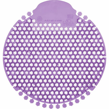 Fresh Products Wave 360 Urinal Screens - Lasts upto 60 Days - Splash Reducer, Odor Control - 5 / Box - Purple