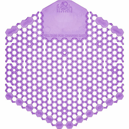 Fresh Products Wave 3D Urinal Screen - Lasts upto 30 Days - Splash Reducer, Odor Control - 10 / Box - Purple