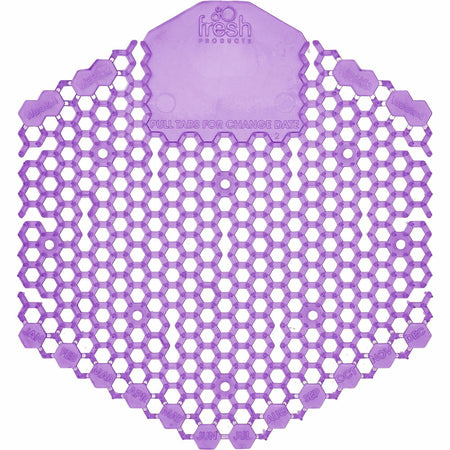 Fresh Products Wave 3D Urinal Screen - Lasts upto 30 Days - Splash Reducer, Odor Control - 10 / Box - Purple