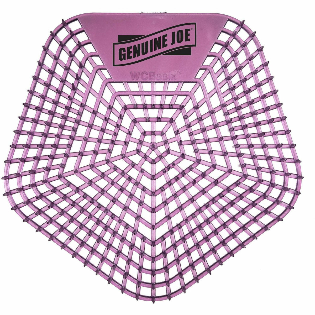 Genuine Joe Urinal Screens - Lasts upto 30 Days - Dual Sided Design - 10 / Carton - Purple
