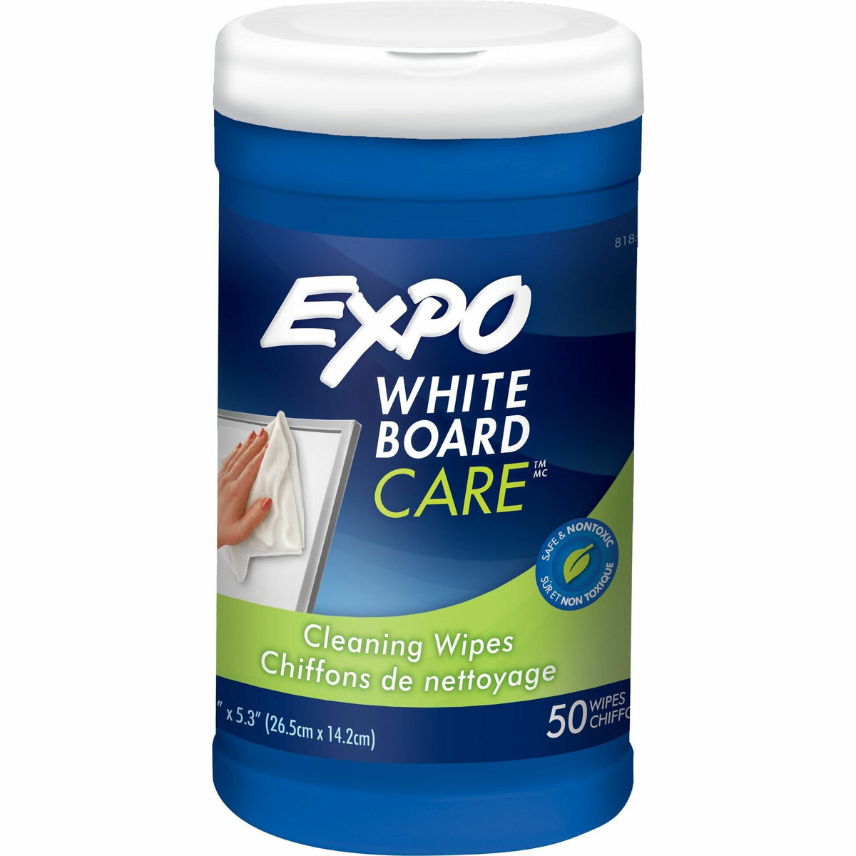 Expo Whiteboard Care Cleaning Wipes - 6" Width x 9" Length - White - 50/Tub - 1 Each