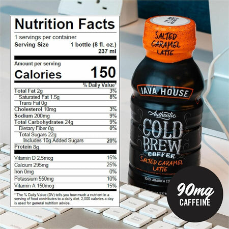 Java House Bottle Authentic Cold Brew Salted Caramel Latte - Alternate-Image4