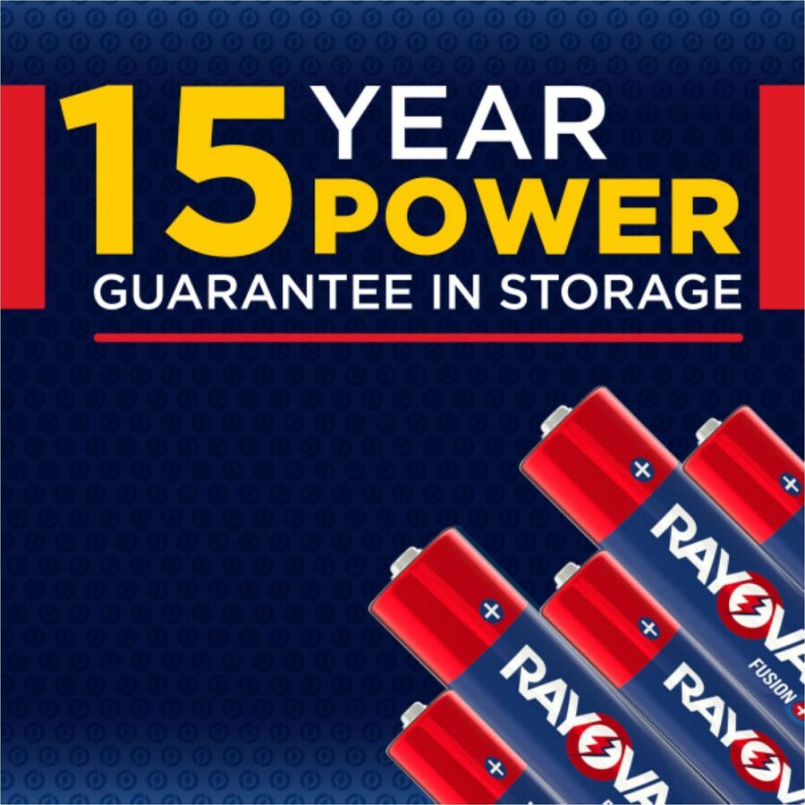 Rayovac Fusion Battery - For Microphone, Toy, Video Game Controller, Headset, Remote Control Aircraft, High Drain Device - AA - 8 Batteries/Pack - 24 / Carton