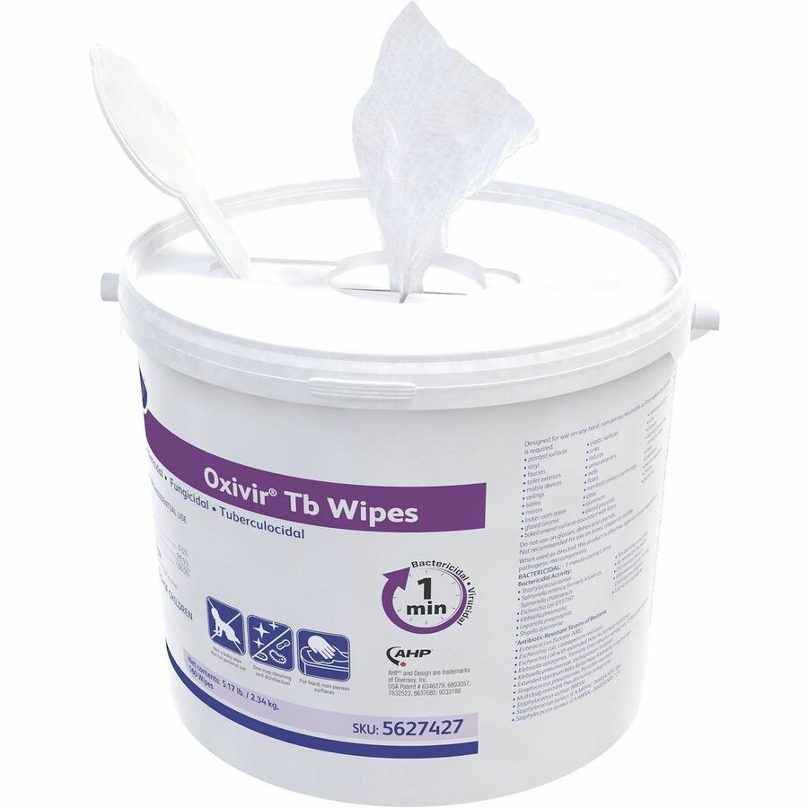Diversey Care Oxivir Tb Disinfectant Cleaner Wipes - Left