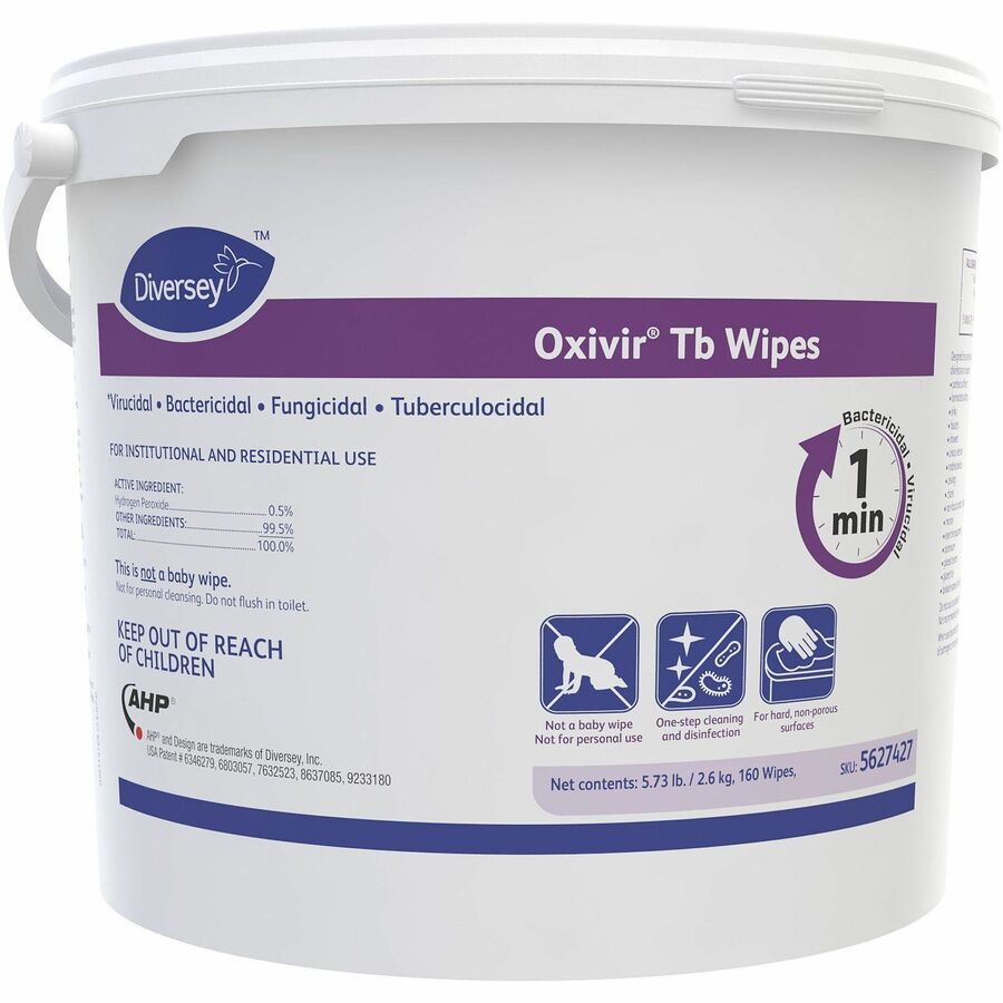 Diversey Care Oxivir Tb Disinfectant Cleaner Wipes - Front