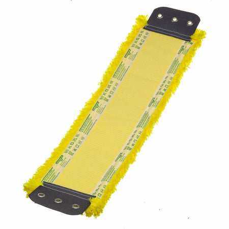 Unger SmartColor Micro Mop - 16" Length - Anti-bacterial, Heavy Duty, Durable, Reusable, Washable - MicroFiber - Yellow - 1 Each